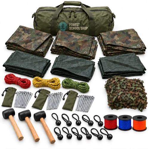 Forest School Group Den Building & Shelter Kit